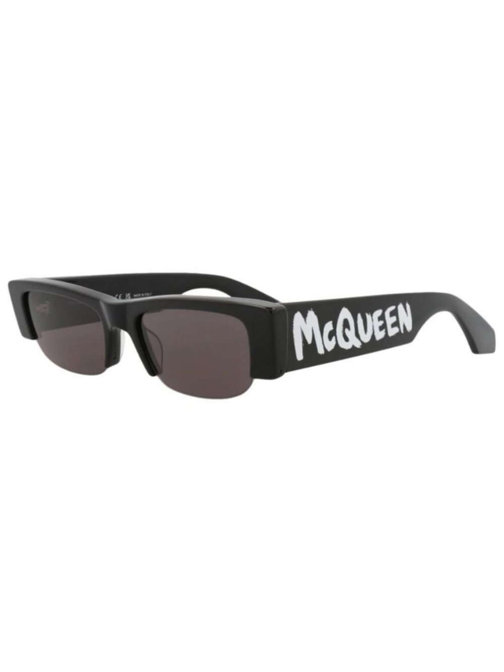 New Alexander McQueen Womens Square/Rectangle Black Black Grey Fashion Designer